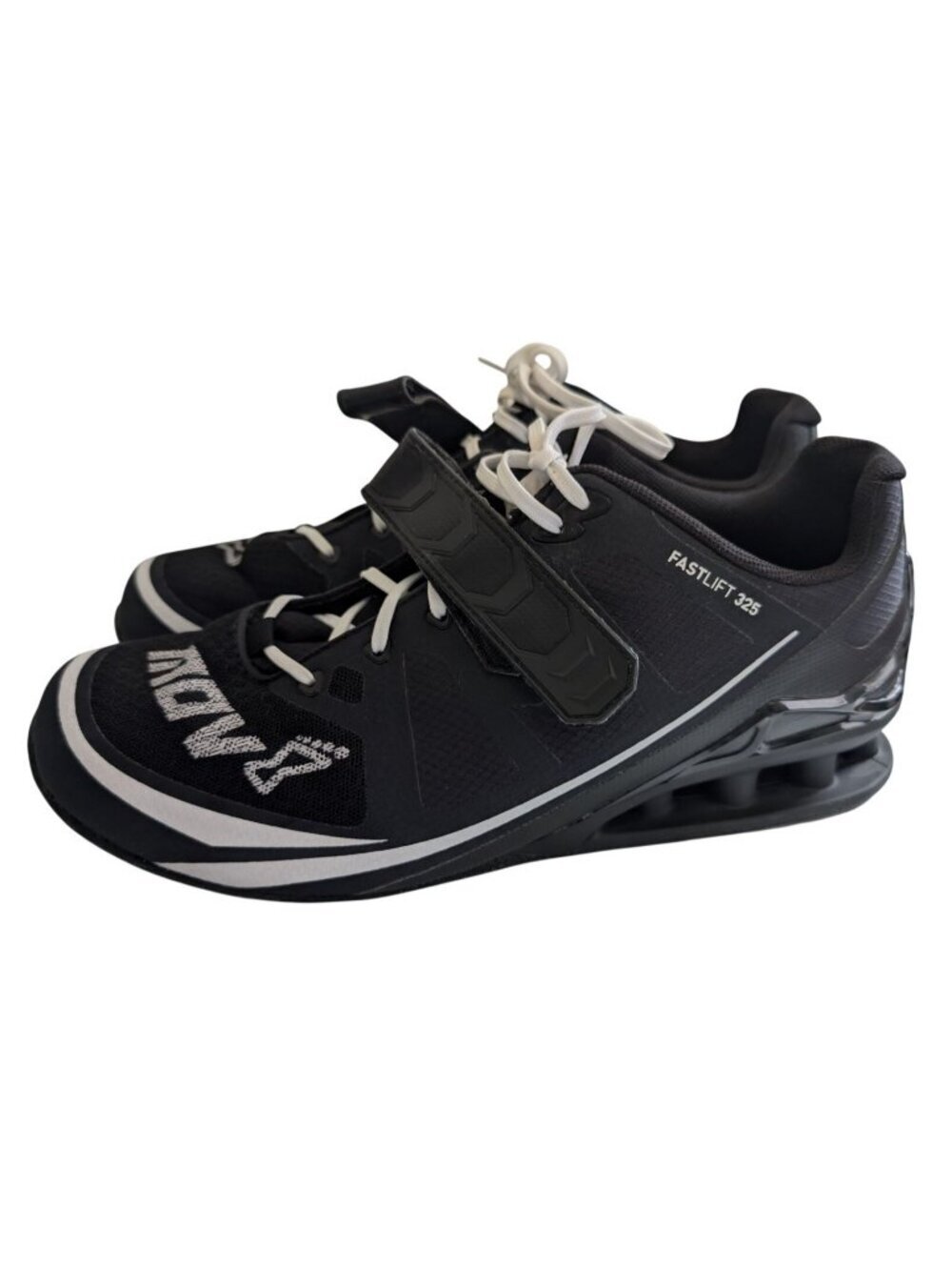 Inov-8 Fastlift 325 Mens 10 Black Weightlifting Cross Training Gym Shoes